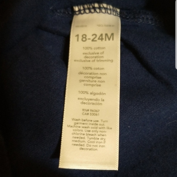 3/$10 OSHKOSH | Long Sleeves Shirt 18-24M Blue - Picture 4 of 5